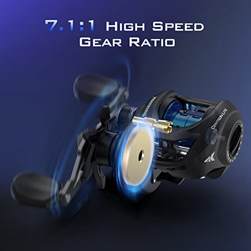 KastKing Centron Lite Baitcasting Fishing Reel, 7.1:1 Gear Ratio, Lightweight T934654