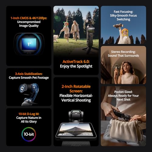 DJI Osmo Pocket 3 Capture More Combo, Vlogging Camera with 1'' CMOS & 4K/120fps Video D98932