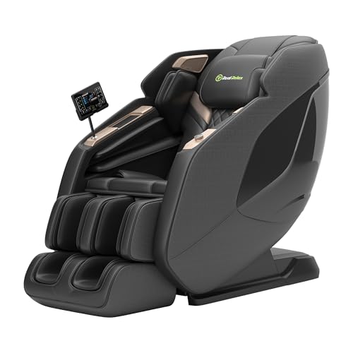 Real Relax 4D Massage Chair Full Body Zero Gravity Recliner PS5200 Brown G361