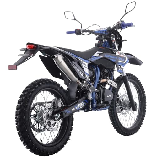 X-PRO Knight DLX 250 Dirt Bike 5-Speed Manual Blue F963