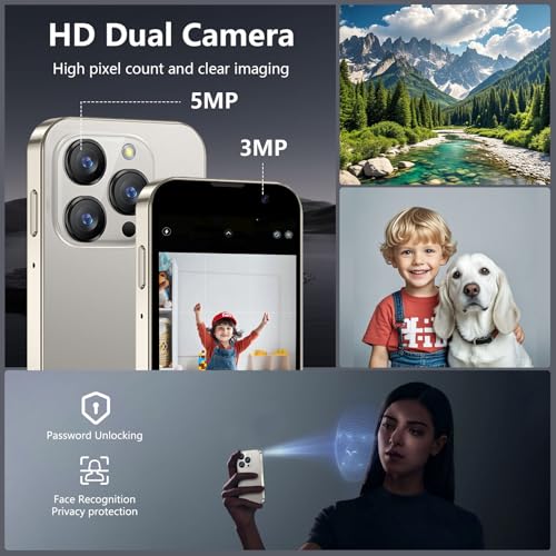 Mini Phone 4G Unlocked Small Smartphone 3.0" Touch Screen Dual SIM 2GB+16GB Black P776944