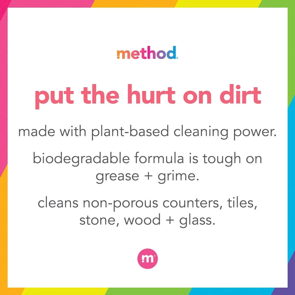 Method All Purpose Natural Surface Cleaner, Pink Grapefruit, 28 oz, 2-Pack Q23562