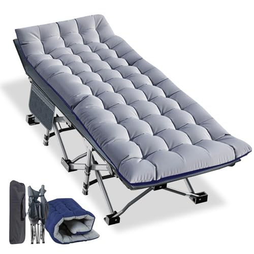 NAIZEA Folding Camping Cot for Adults, Adjustable Reclining Chair N72576