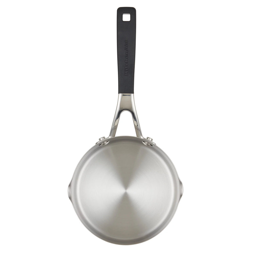 KitchenAid Stainless Steel Induction Saucepan with Pour Spouts, 1 Quart V55339