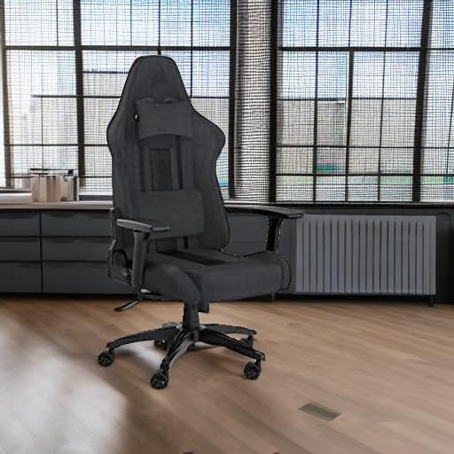Corsair TC100 Relaxed Gaming Chair Fabric Gray Black A68468