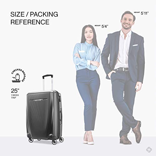 Samsonite Winfield 3 DLX Hardside Expandable Luggage, Silver, Carry-On 20-Inch F64293