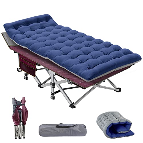NAIZEA Folding Camping Cot for Adults, Adjustable Reclining Chair N72576
