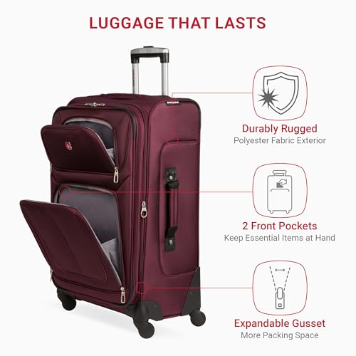 SwissGear Sion Softside Expandable Roller Luggage 3 Piece Set N784870