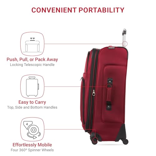 SwissGear Sion Softside Expandable Roller Luggage 3 Piece Set N784870