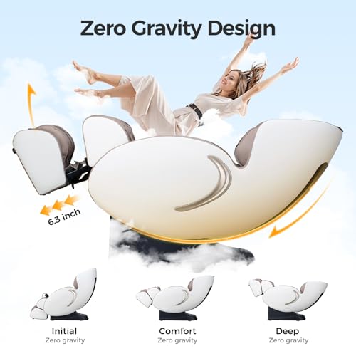 Zero Gravity Massage Chair 3D Full Body Shiatsu Recliner with Airbags and Heating D212