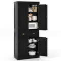 Tangkula 72" Tall Kitchen Pantry Cabinet with 2 Cabinets and Drawer X61390