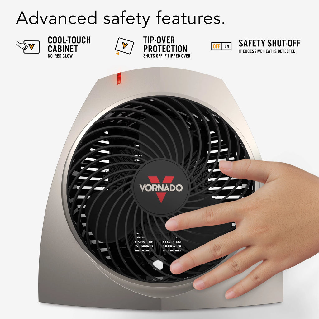 Vornado VH200 Space Heater with Vortex Circulation, Champagne X2716