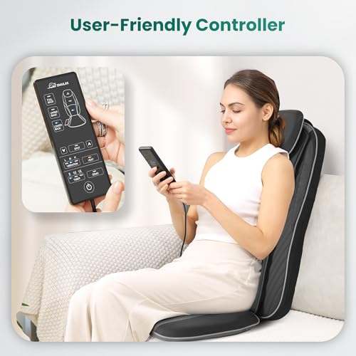Snailax Shiatsu Massage Cushion with Heat for Home Office I743