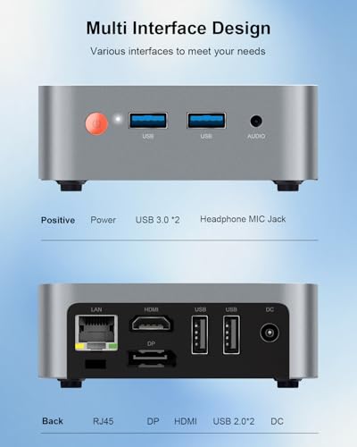 Mini PC W-11 with Intel N150, 16GB RAM, 512GB SSD, 4K Dual Display L563184