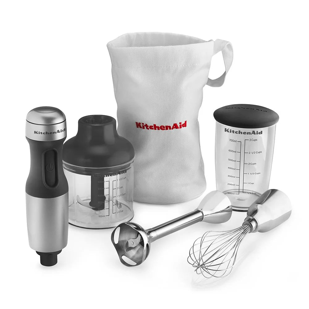 KitchenAid KHB2351CU 3-Speed Hand Blender, Contour Silver H8361