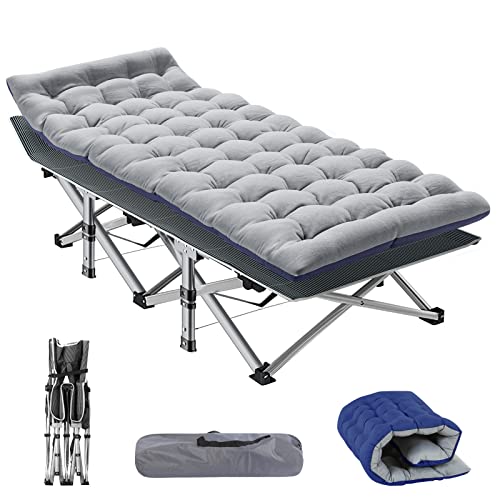 NAIZEA Folding Camping Cot for Adults, Adjustable Reclining Chair N72576