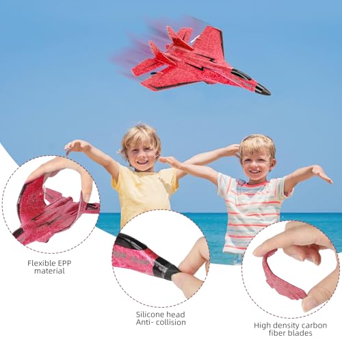 RC Plane Remote Control Airplane Toy 2.4GHz with Lights for Adults Kids I576