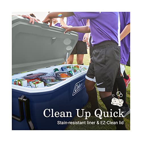 Coleman Classic Series Insulated Rolling Cooler, 65-Quart, Leak-Resistant F832
