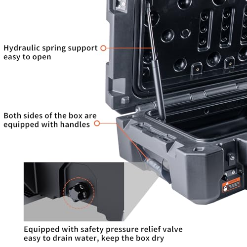 RUGCEL 98L Waterproof Overland Car Roof Storage Box Y332766