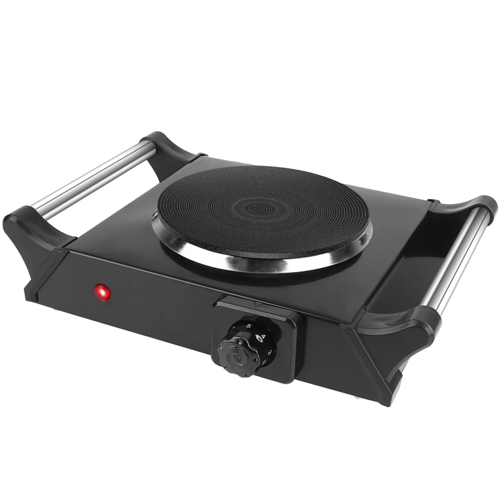 iMounTEK Electric Single Burner Portable Hot Plate, 1000W, 5 Temperature Settings, Black U11069
