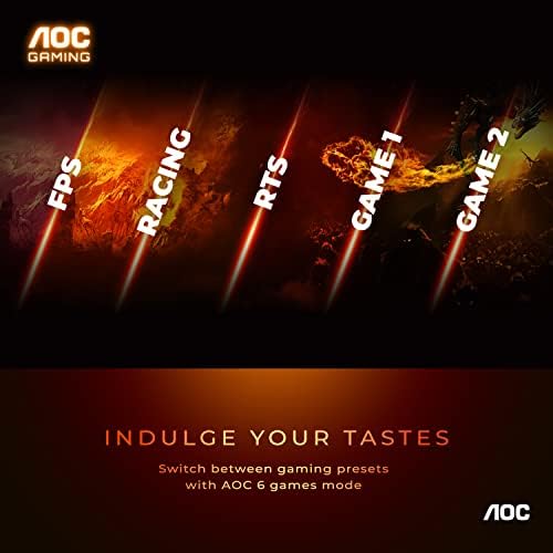 AOC 24G4 24" Gaming Monitor, Full HD IPS, 180Hz 1ms Y482158