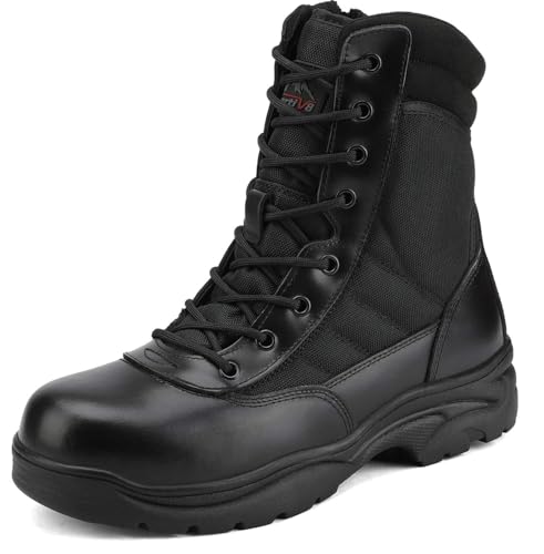 NORTIV 8 Men's Steel Toe Work Boots Slip Resistant V746852