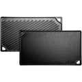 Lodge Cast Iron Seasoned Double Play Reversible Grill/Griddle, Black