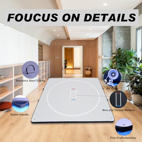 Inflatable Wrestling Mat for Adults & Kids with Air Pump, Portable MMA Training Mat Z465