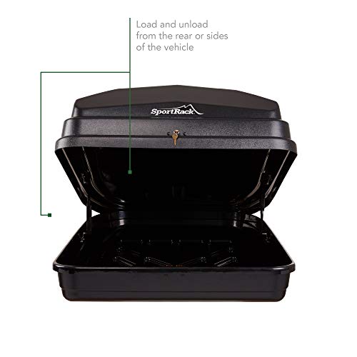 SportRack Vista XL Rear Opening Cargo Box Black M4428