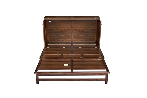 Queen Murphy Bed with Desk and Removable Shelves, USB Port, White H566492