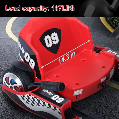 36V Electric Go Kart for Kids Ages 8-12, Red P1828