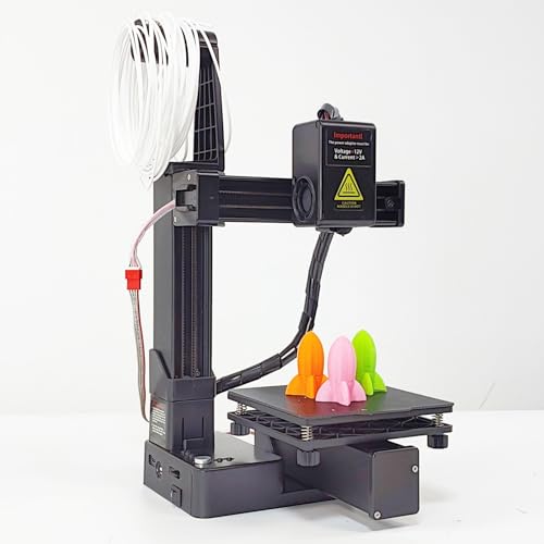 Mini 3D Printer for Beginners, High Speed & Precision, 100x100x100mm, Black E467509