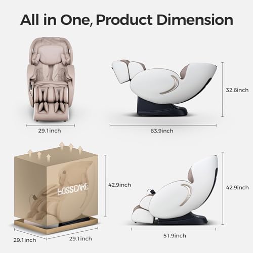 Zero Gravity Massage Chair 3D Full Body Shiatsu Recliner with Airbags and Heating D212