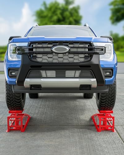 Hydraulic Car Ramps, 4-Position Adjustment, 5T Capacity, Low Profile I6327
