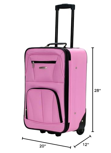 Rockland Journey Softside Upright Luggage Set, Expandable, 4-Piece K56322