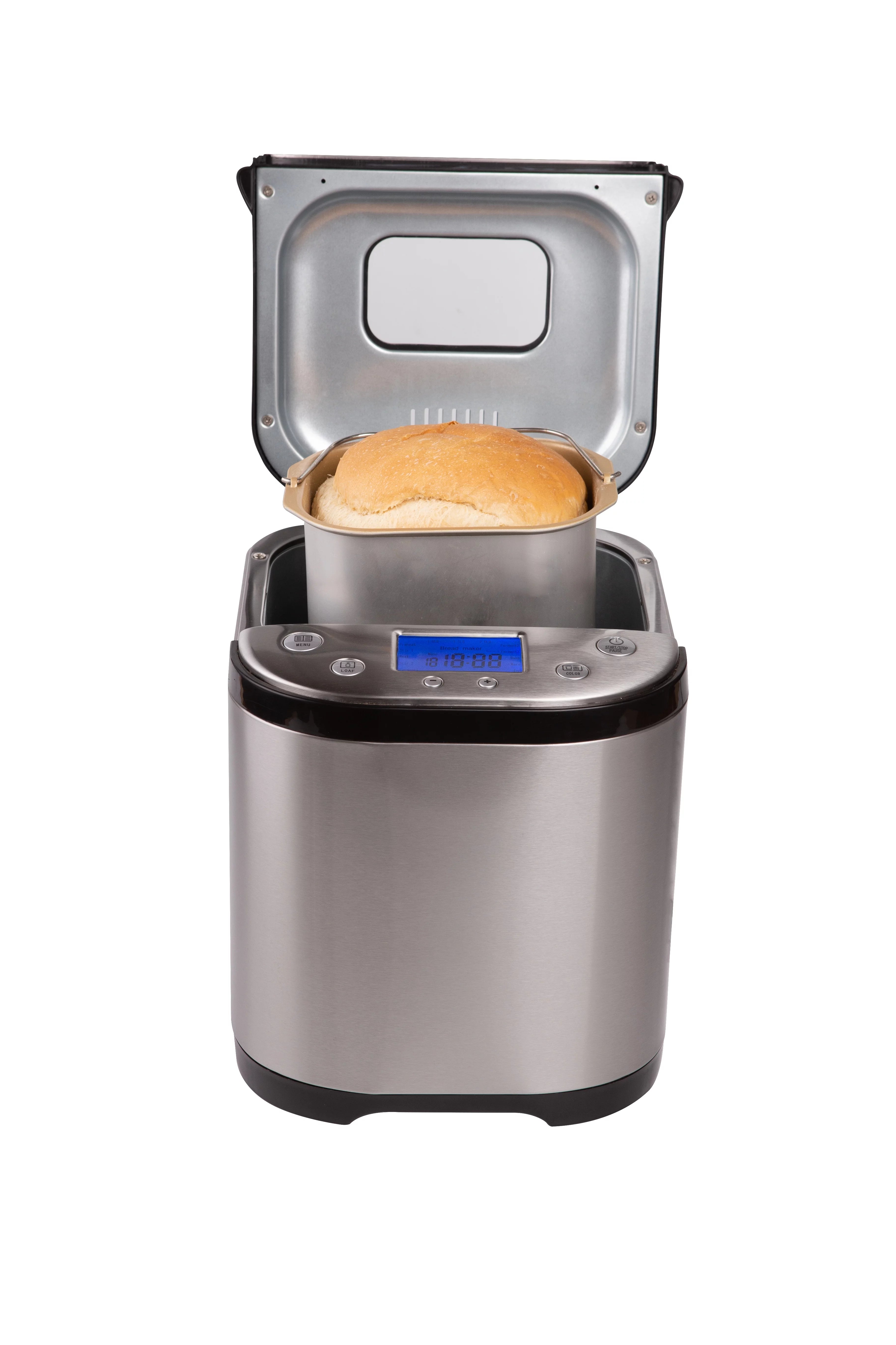 FRIGIDAIRE 15 Program Stainless Steel Bread Maker, 2LB XL Loaf Q90347