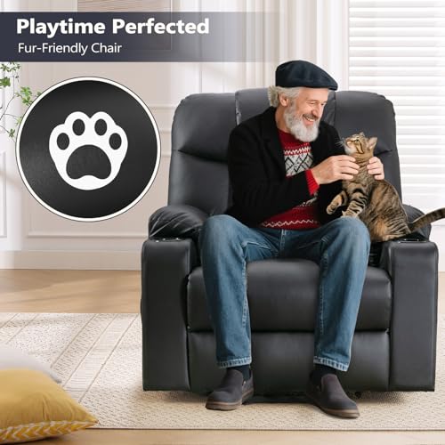 ANJ Large Power Lift Recliner Chair with Massage and Heat for Elderly, Camel Z8802