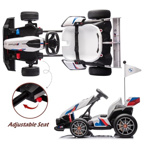 BMW Licensed 36V Electric Drift Go Kart for Kids, 7.5 MPH, Black W284