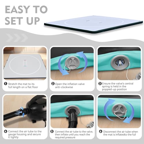 Inflatable Wrestling Mat for Adults & Kids with Air Pump, Portable MMA Training Mat Z465