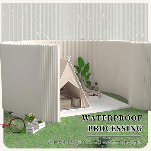Portable Paper Room Divider Folding Privacy Screen G493926