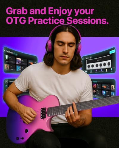 Enya Electric Guitar Inspire 39" Carbon Fiber with Wireless Speaker and Gig Bag Y562682