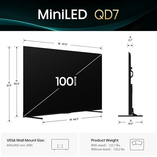 Hisense 75" QD7 Series Mini-LED 4K UHD Smart Fire TV (2025 Model) H41031