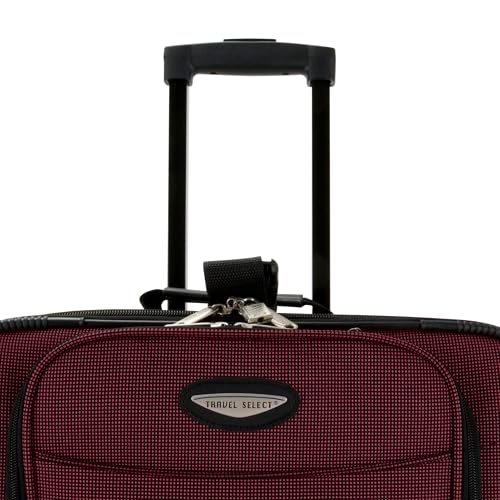 Travel Select Amsterdam 4-Piece Softside Expandable Luggage Set, Gray V976