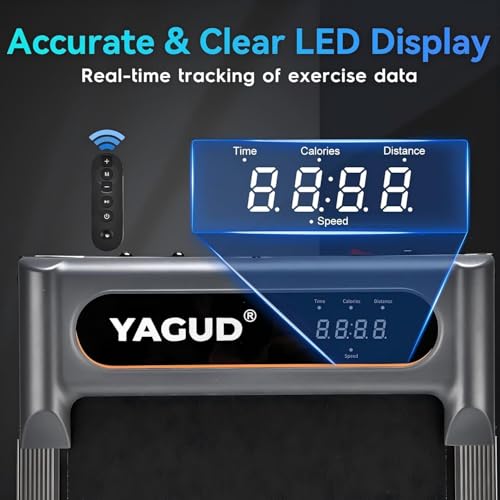 Walking Pad Treadmill for Home Office with Remote Control and LED Display Z243747