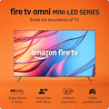 Amazon Fire TV 55" Omni Mini-LED Series, QLED 4K UHD smart TV, Dolby Vision IQ, 144hz gaming mode, Ambient Experience, hands-free with Alexa, 2024 release
