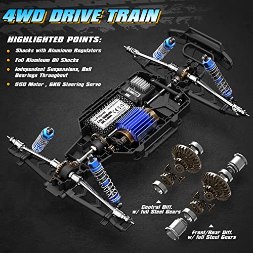 HAIBOXING 2995 Remote Control Truck 1:12 Scale RC Buggy 550 Motor 4WD U344560
