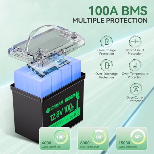 12V 100Ah LiFePO4 Lithium Battery with 100A BMS U8311