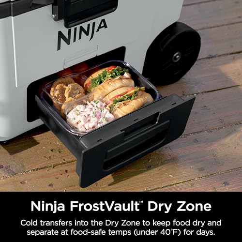 Ninja FrostVault 45QT Cooler with Wheels, Lakeshore Blue M1144