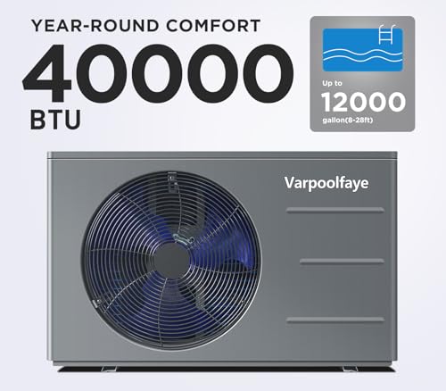27000 BTU Electric Pool Heater for Above Ground & Inground Pools, WiFi Control, 120V U93482